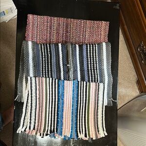 3 Small Colorful Woven Rugs